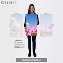 Ver imagem 4 de Quadro Flores Cosmos decorativo Floral Para Sala Recepção 3 Peças Canvas