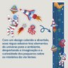 Adesivo Parede Régua Crescimento Astronauta Foguete - 3