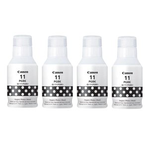 Kit Tinta Original Canon Gi-11 Gi11 G11 4un Preto P/impressora G3160 G2160 G-3160 G-2160