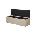 Ver imagem 2 de Recamier Baú Madrid 85cm Linho Bege