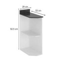 Ver imagem 2 de Balcão Cantoneira 100% MDF Kali Premium 3100.21 Branco Nicioli