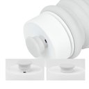Ver imagem 2 de Bebedouro Pet Dobrável Silicone com Calça Branco 300ml
