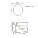 Ver imagem 4 de Conjunto para Banheiro Olympo Naturalle e Pistache com Design Moderno e Organização Funcional