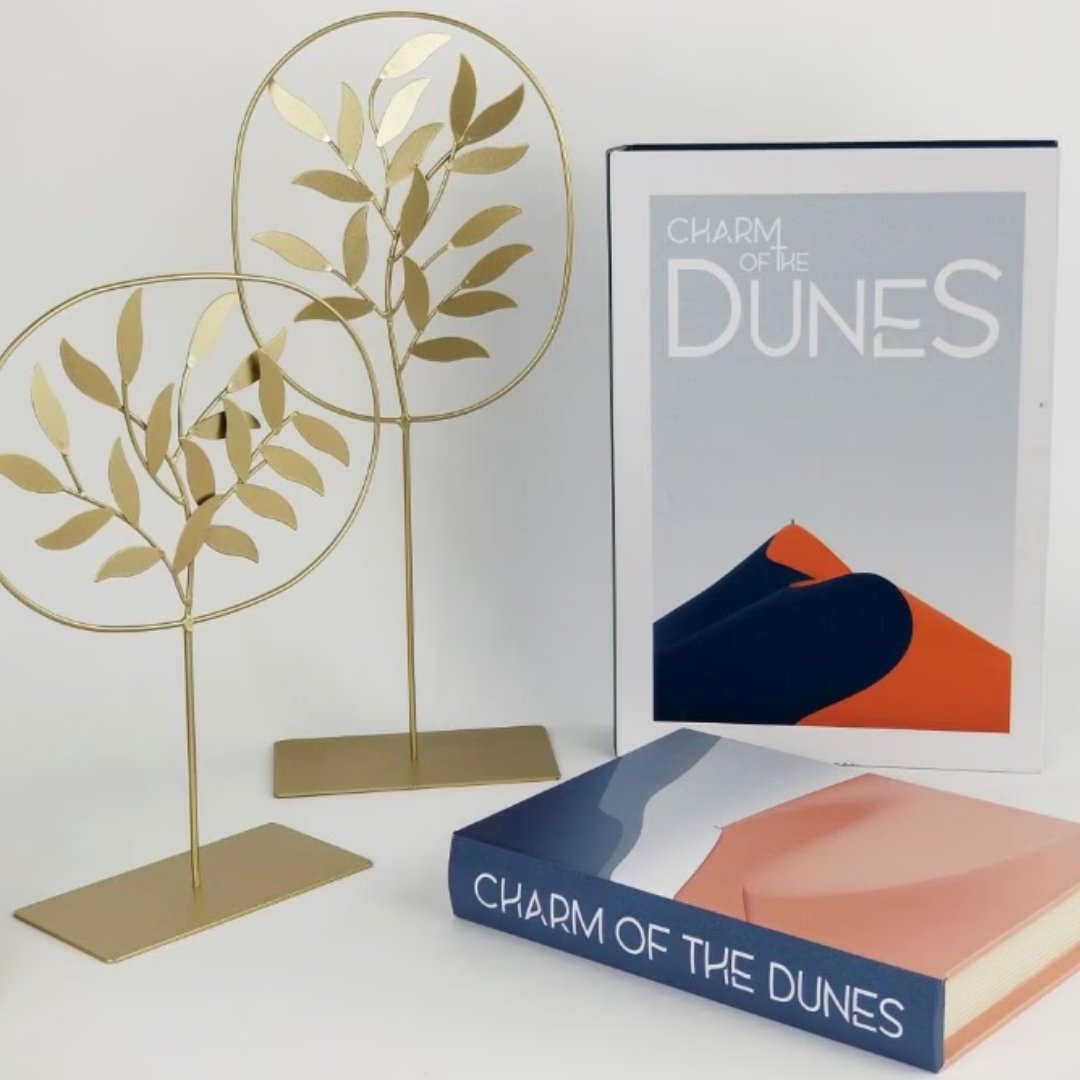 Livro Caixa Decorativo Organizador Charm Of The Dunes Grande - 2