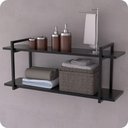 Ver imagem 1 de Prateleira Estilo Industrial Banheiro Parede Gnd Pp 60cm