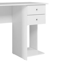 Mesa Escrivaninha 4115 2 Gavetas Branco - Qmovi - 3