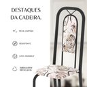 Ver mais imagens de Cadeiras para Sala de Jantar 6 Unidades Lara Preto/Arabesco