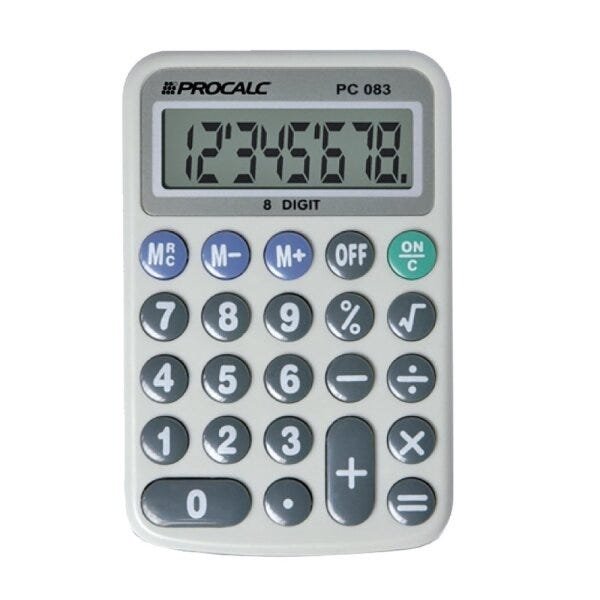 Calculadora Pessoal Procalc PC083 8 digitos - 1