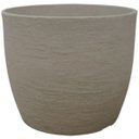Ver imagem 1 de Vaso Europa Redondo Polietileno Japi Cor Vaso:Marmore;Tamanho Vaso: G 42 x 33 cm