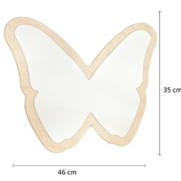 Espelho para Quarto Infantil Formato Borboleta - 3