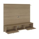 Ver imagem 3 de Conjunto Sala Painel P/ Tv até 72", Aparador 2 Gavetas, Mesa Centro e Apoio Trama Carvalho - Artely
