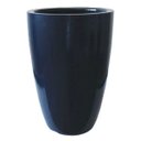 Ver imagem 1 de Vaso de Fibra Cônico Moderno Pintura em Gel Cor Vaso:azul;tamanho Vaso:m