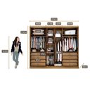 Ver imagem 2 de Guarda Roupa Casal Livorno 6 Portas 8 Gavetas Cumaru 23 – Novo Horizonte