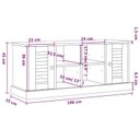 Ver imagem 3 de Sapateira 2 Portas 4 Nichos Madeira de Pinus Bege/Cera