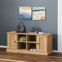 Ver imagem 1 de Sapateira 2 Portas 4 Nichos Madeira de Pinus Bege/Cera