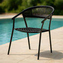 Ver imagem 1 de Cadeira Corda Náutica Duda com Braço em Alumínio Preto