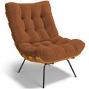 Ver imagem 1 de Poltrona Decorativa Costela L02 Bouclê Terracota - Lyam Decor