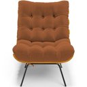 Ver imagem 6 de Poltrona Decorativa Costela L02 Bouclê Terracota - Lyam Decor