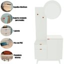 Ver imagem 2 de Kit Gabinete para Banheiro com Espelho Sofia Branco