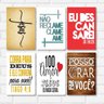 KIT COM 6 PLACAS DECORATIVAS - FRASES EVANGÉLICAS - CRISTÂS - GOSPEL - 1