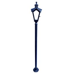 Poste de Ferro Colonial Linha Sinhá 170cm Preto - 1
