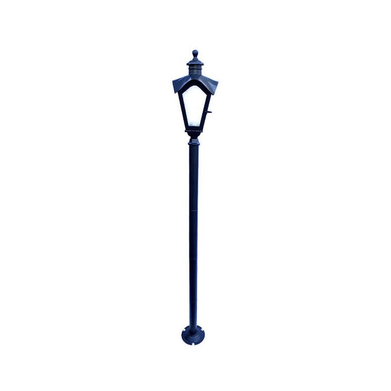 Poste de Ferro Colonial Linha Sinhá 170cm Preto