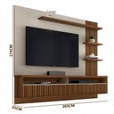 Ver imagem 5 de Painel para Tv até 65 Polegadas Ripado Araruna Linea Brasil Freijó/off White