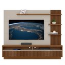 Ver imagem 2 de Painel para Tv até 65 Polegadas Ripado Araruna Linea Brasil Freijó/off White