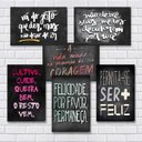 Ver imagem 1 de Kit Com 7 Placas em MDF - Frases Motivacionais - R+ Adesivos
