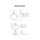 Ver imagem 4 de Kit Acessórios para Banheiro 5 Peças Linha Delicato Cor Branco Durín