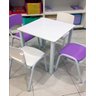 Kit 2 Cadeiras Infantil Iso Roxo Brinquedoteca Escolas Ecomhome - 6