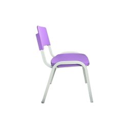 Kit 2 Cadeiras Infantil Iso Roxo Brinquedoteca Escolas Ecomhome - 5