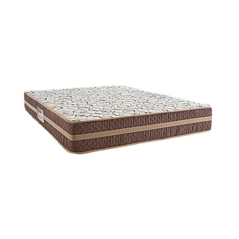 Colchão Queen de Espuma Besmont 158x20x198cm Herval Bege/Branco
