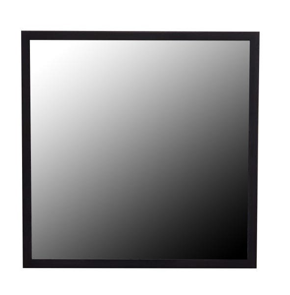 Espelho 60cm Quadrado Preto com Moldura em Alumínio - 2