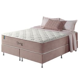 Cama Box Queen Anjos Colchões  Molas Ensacadas Visco Gel Charlotte 158x198x73 - 1