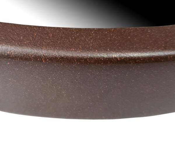 Espelho 60cm Quadrado Marrom com Moldura em Alumínio - 4