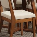 Ver imagem 5 de Conjunto de 2 Cadeiras de Madeira Maciça New Ella - Linho Off White