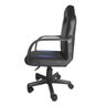 CADEIRA GAMER INFANTIL PRETO E AZUL GIRATORIA COM AJUSTE DE ALTURA - 4