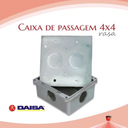Caixa 4x4 De Piso Rasa Daisa Passagem ¾ Com Tampa Alumínio - 2