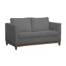 Sofá 2 Lugares Aspen Suede Cinza - 1