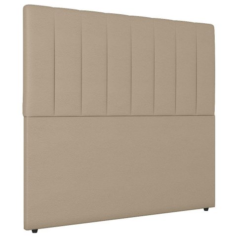 Cabeceira Cama Box Casal King Size Ivana 193cm Sintético Bege