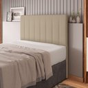 Ver imagem 7 de Cabeceira Cama Box Casal King Size Ivana 193cm Sintético Bege