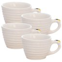 Ver imagem 1 de Jogo de Xícaras em Porcelana para Café Bee Branca 90ml - 4 Peças