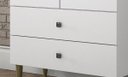 Ver imagem 6 de Cristaleira 2 Portas de Vidro 2 Gavetas Off White Nature Liz