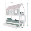 Ver imagem 3 de Treliche Casinha Bela com Coração - Madeira Maciça Branco/rosa/verde | Housin