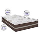 Ver imagem 2 de Colchão Solteiro Spring Zen 88x188x24 com Molas Ensacadas Marrom Cama Inbox