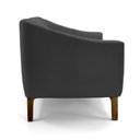 Ver imagem 2 de Sofá 3 Lugares Odeon D07 230cm Base Madeira Veludo Cinza - D'Rossi