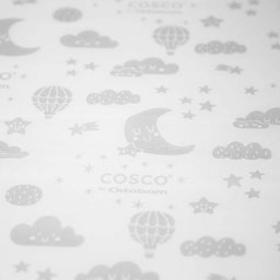 Colchonete para Berço TAM 2 (95x61x4) Cosco Branco Estampado - 5