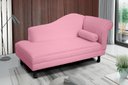 Ver imagem 2 de Recamier Divã Dubai 140 cm Braço Esquerdo Rosa