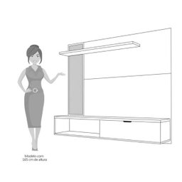 Painel Suspenso Hb Móveis Grid para TV até de 50 Polegadas - 3